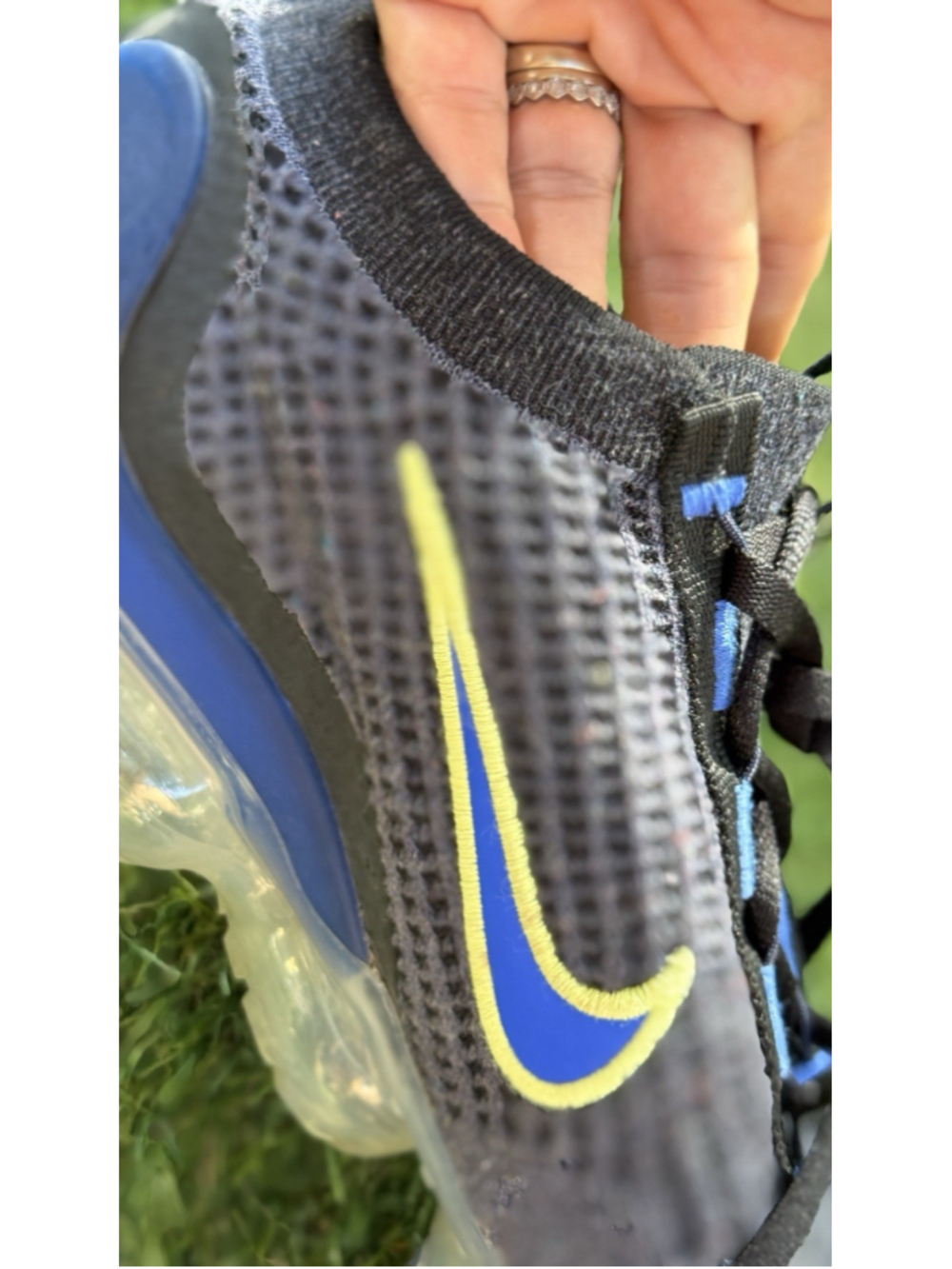 Nike Air VaporMax 2021 Flyknit Obsidian Light Lemon Twist DH4085-400 Men's 9 - Picture 11 of 11